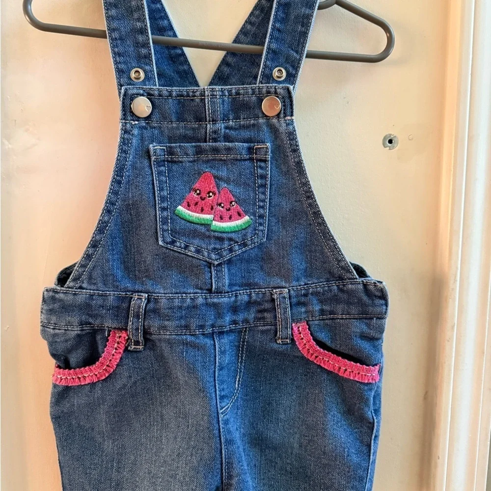 Children’s Place Denim Watermelon Shortalls